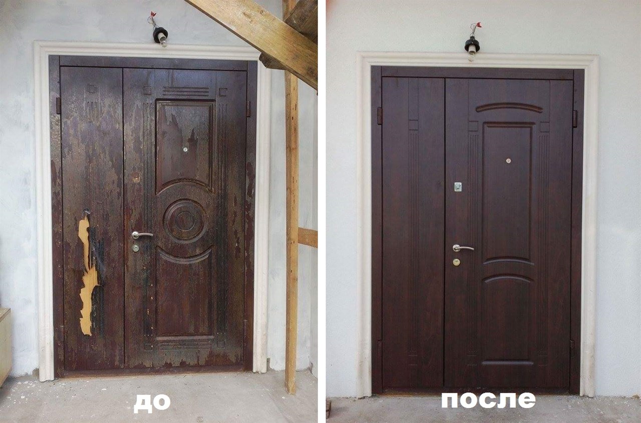 Старая входная дверь